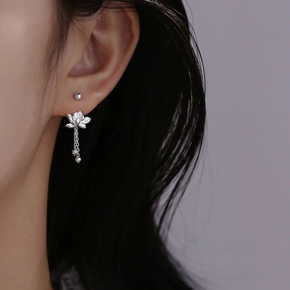 Zen Lotus Ear Cuff – Pair
