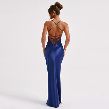 Alessio | Long Satin Dress