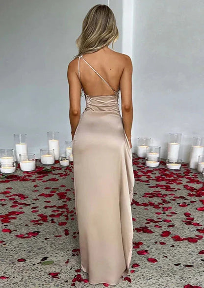 Silvia | Long Satin Dress