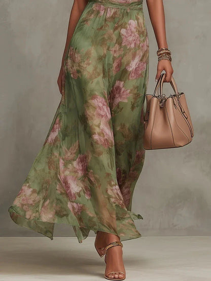 Aurelia – Halter Chiffon Maxi Dress