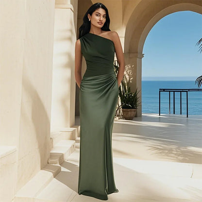 Arabella – Satin Maxi Dress