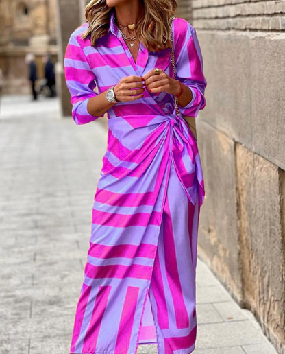 Thea – Printed Wrap Dress