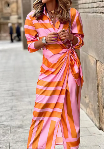 Thea – Printed Wrap Dress