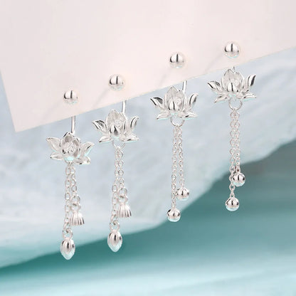 Zen Lotus Ear Cuff – Pair
