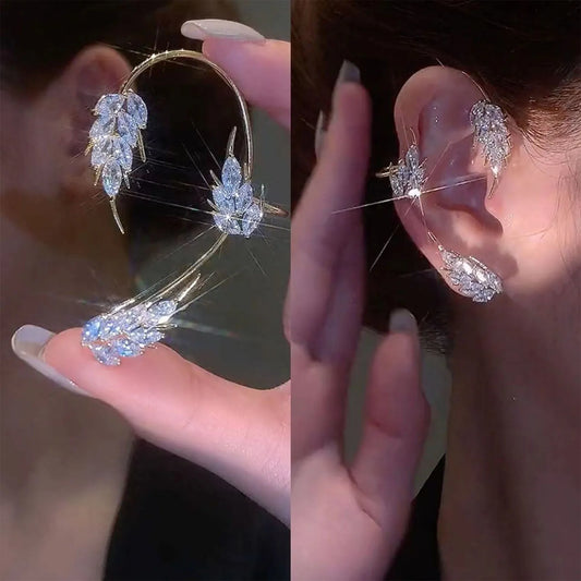 Elysian Leaf Ear Cuff – Pair