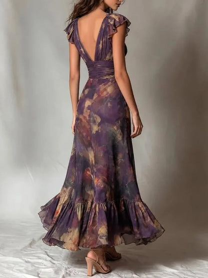 Serafina – Floral Mermaid Maxi Dress
