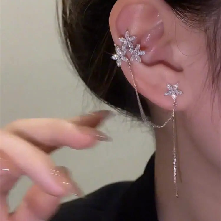 Serene Flora Ear Cuff – Pair