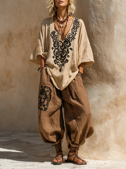 Eleonora | Bohemian Art Print Three-Piece Set