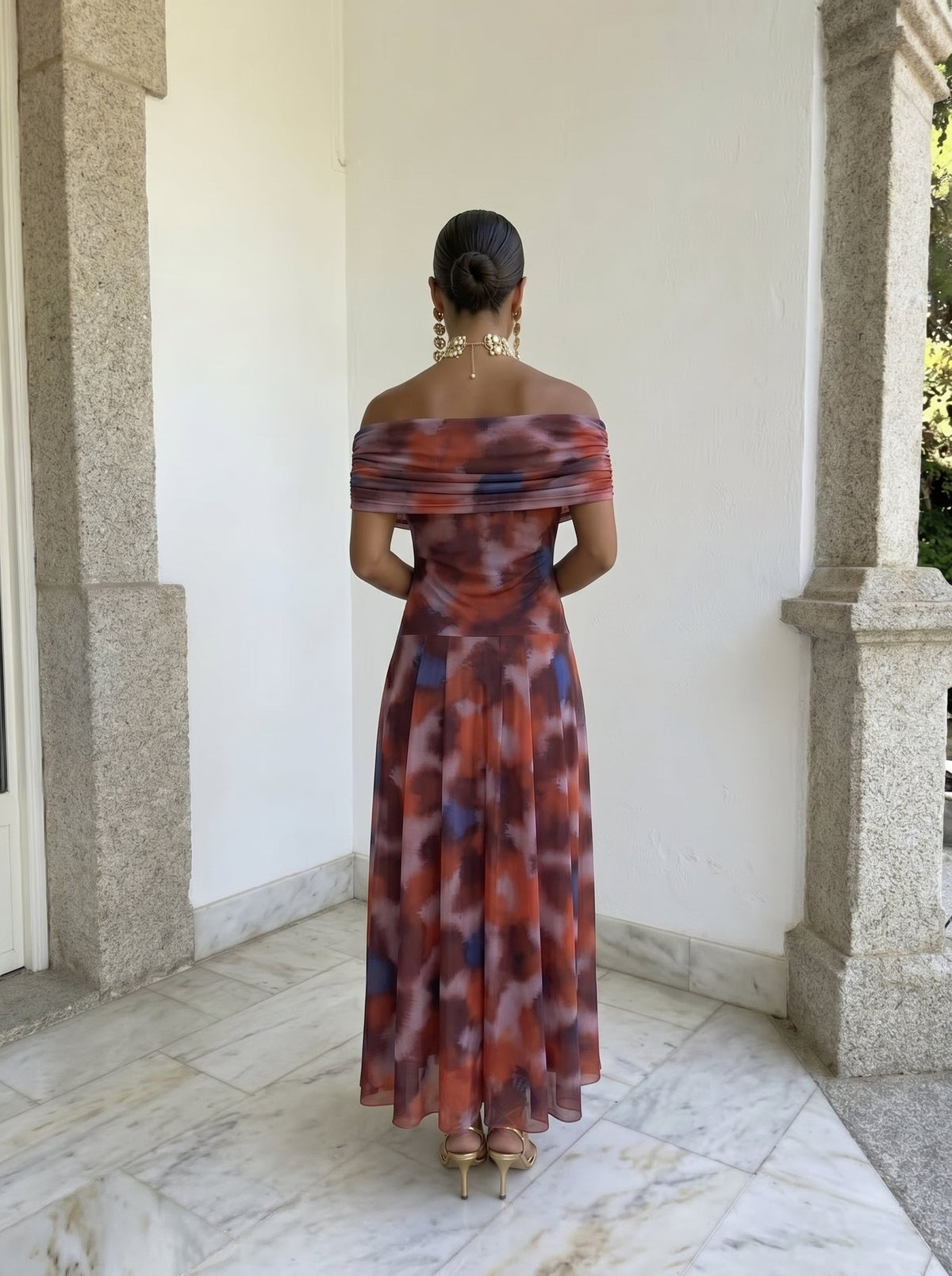 Allegra | Red Print Dress