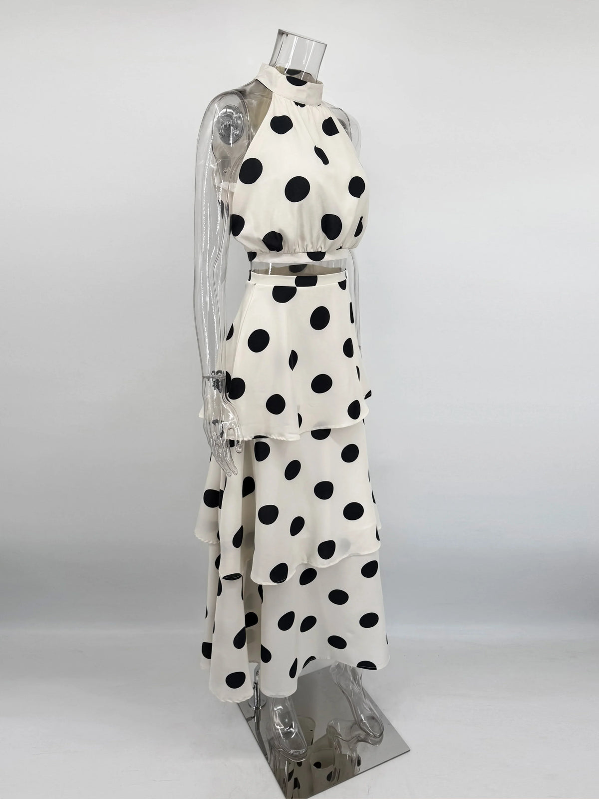 Elena | Elegant Polka Dot Set