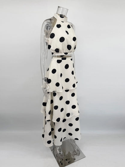 Elena | Elegant Polka Dot Set