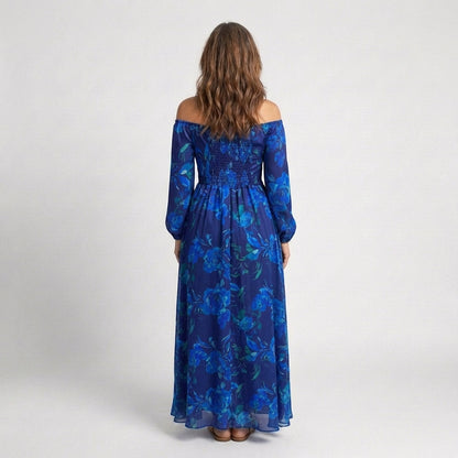 Ondina – Off-Shoulder Floral Maxi Dress