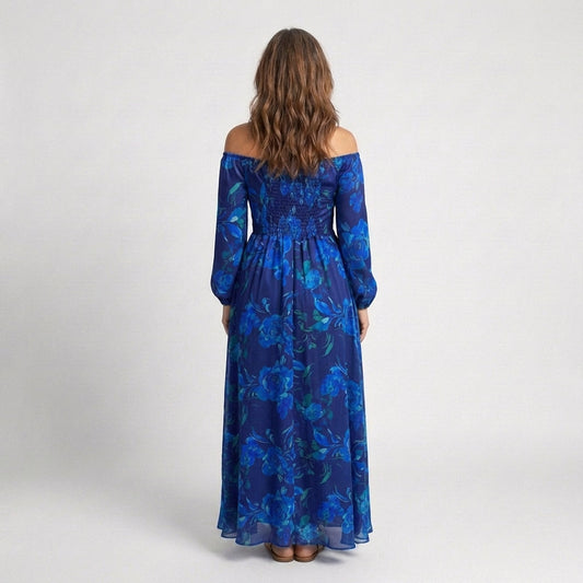Ondina – Off-Shoulder Floral Maxi Dress