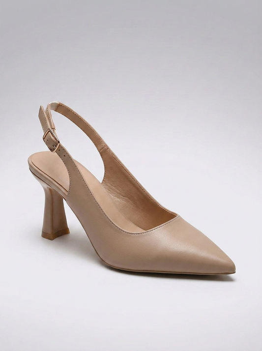 Sophia | Elegant Slingback Heels – Beige