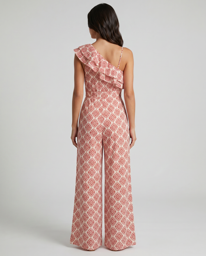 Giulia | Spring Geometric Print Jumpsuit