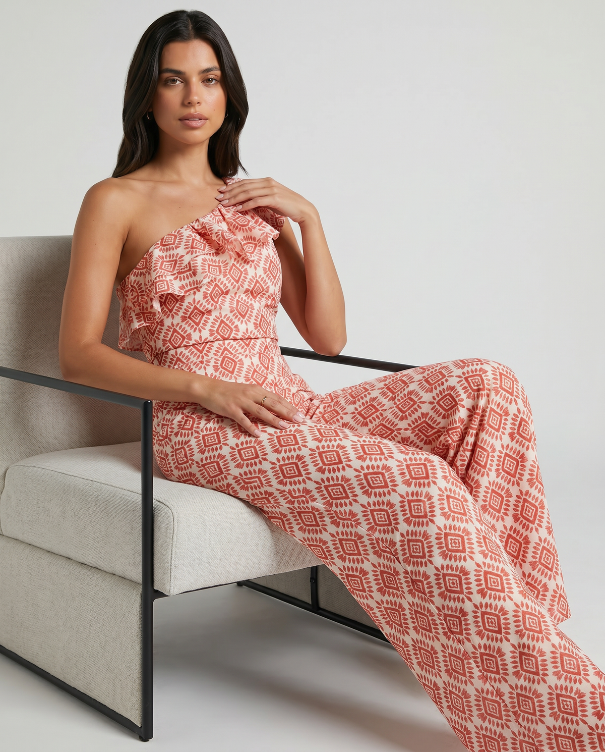 Giulia | Spring Geometric Print Jumpsuit
