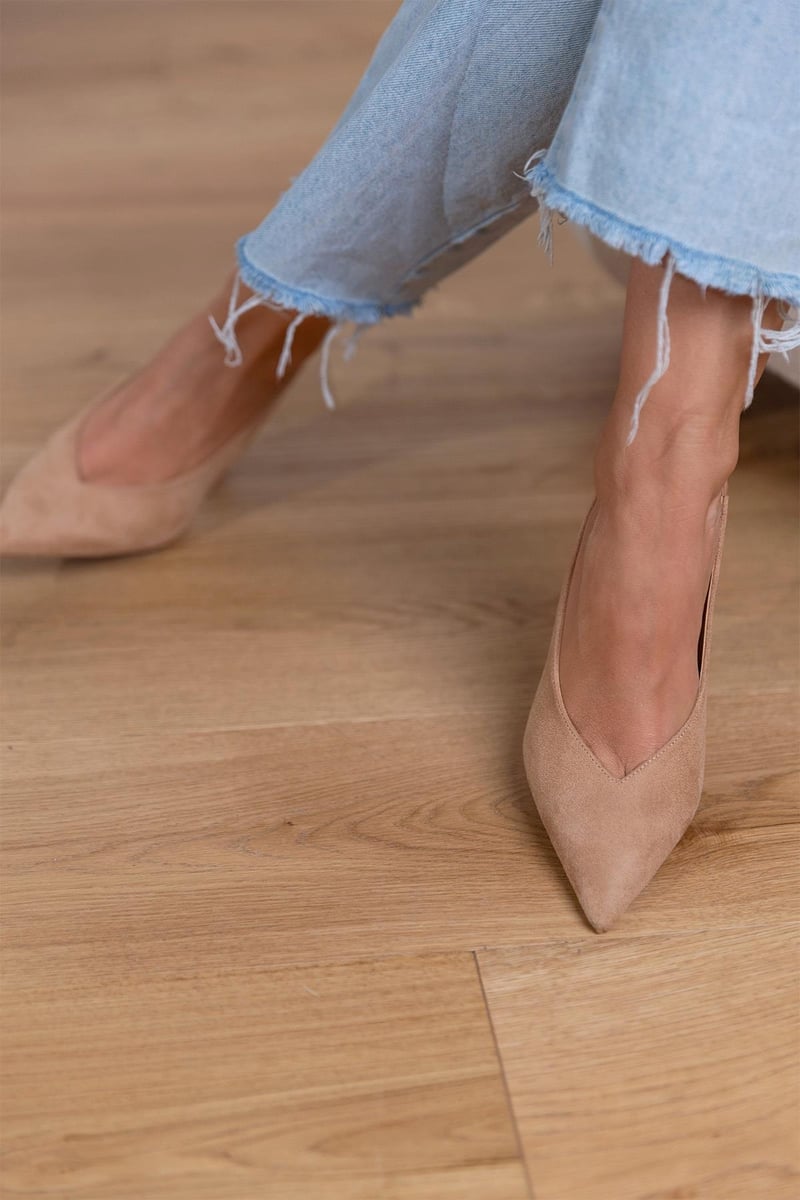 Marlena™ | Low Nude Heels